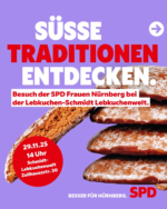 Werbeplakakt für die Veranstaltung Süße Traditionen entdecken